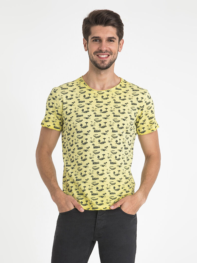 Slim Fit Erkek Tshirt K.kol