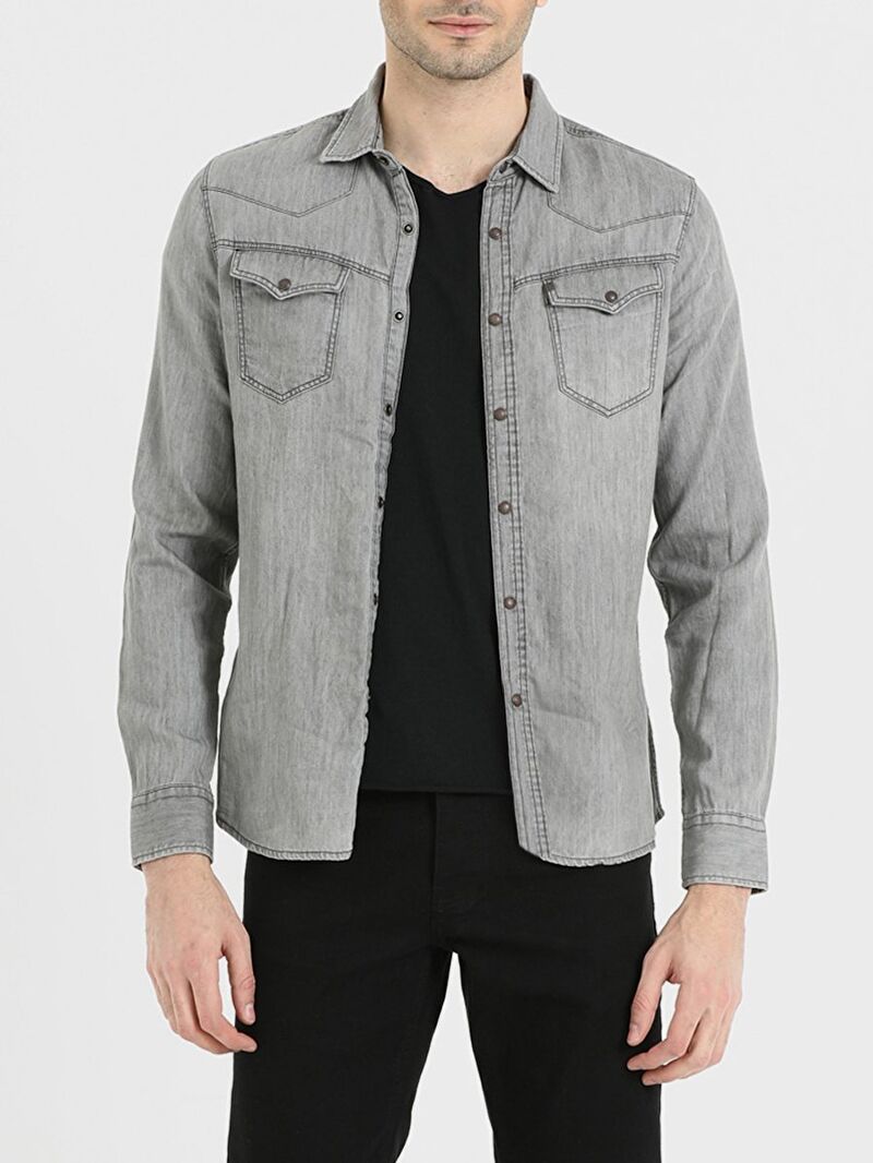 Regular Fit Erkek Gömlek U.kol