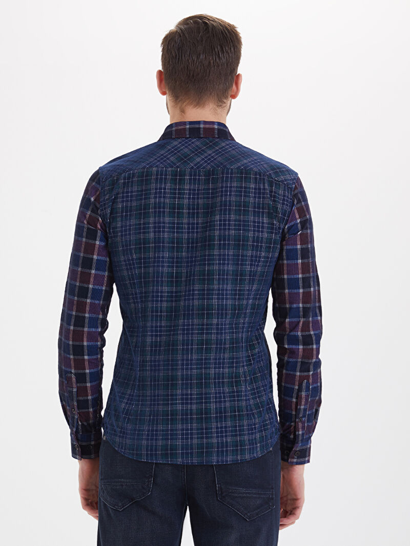 Slim Fit Erkek Gömlek U.kol