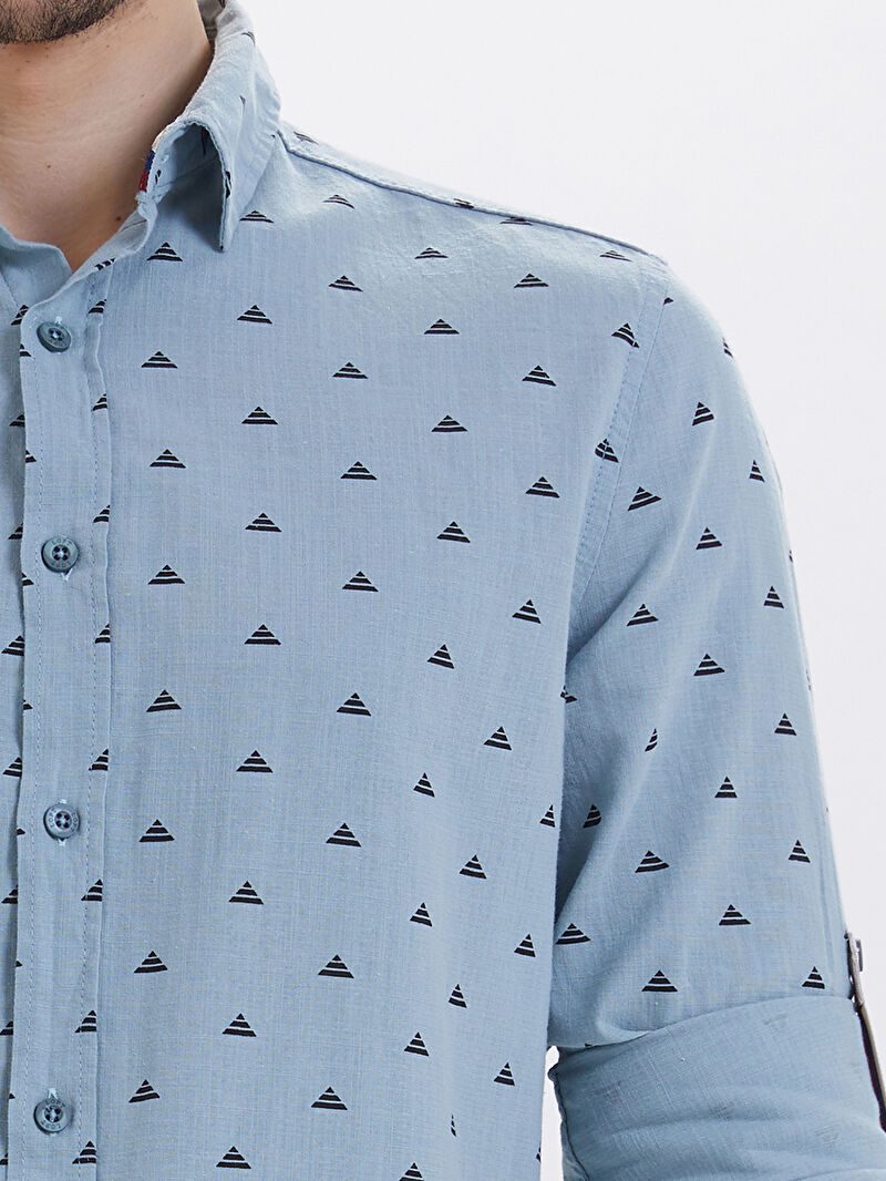 Slim Fit Erkek Gömlek U.kol