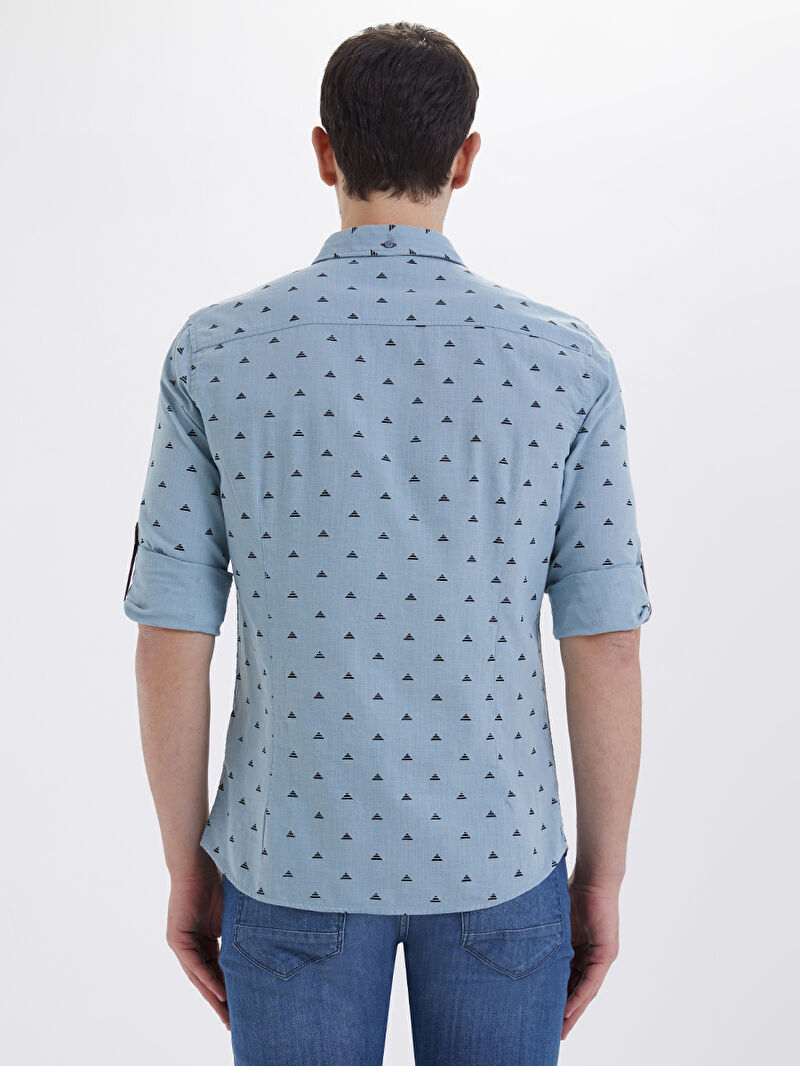 Slim Fit Erkek Gömlek U.kol