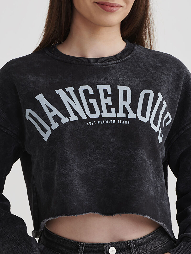Crop Kadın Sweatshirt