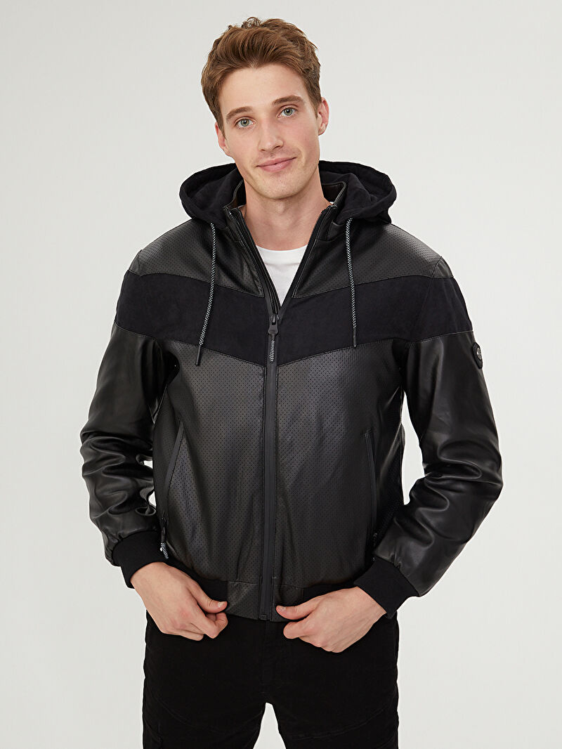 Slim Fit Erkek Mont Pu