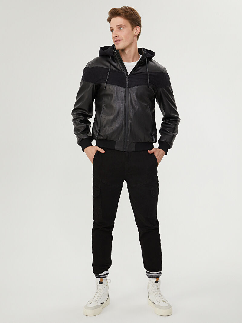 Slim Fit Erkek Mont Pu