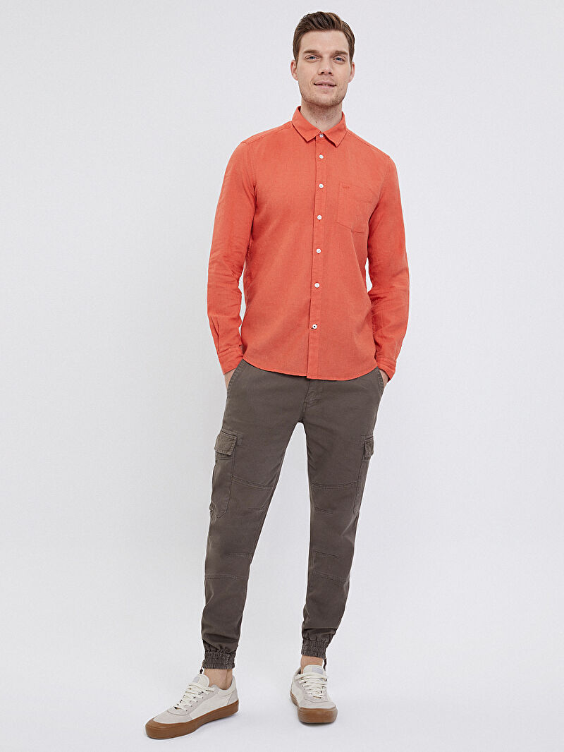 Regular Fit Erkek Gömlek U.kol