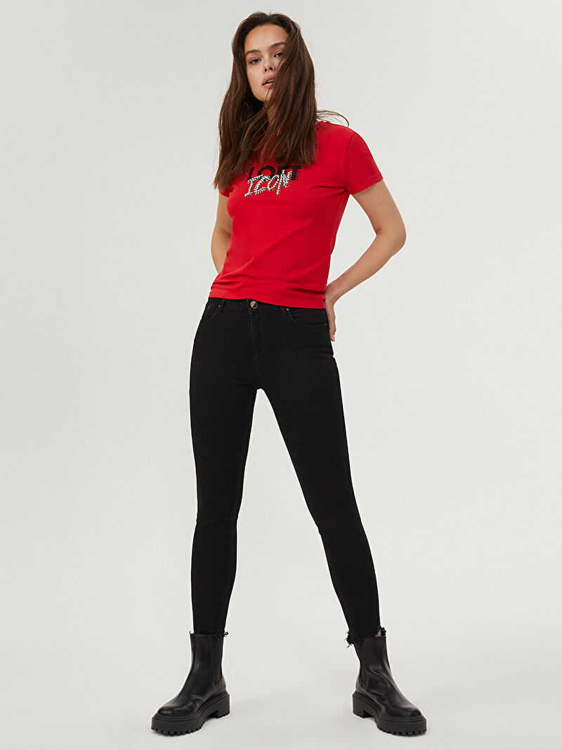 Nicole Skinny Fit Kadın Pantolon