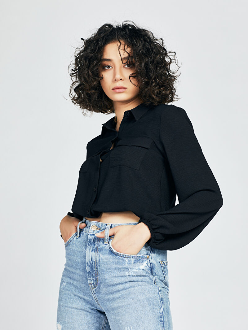 Regular Fit Kadın Gömlek U.kol