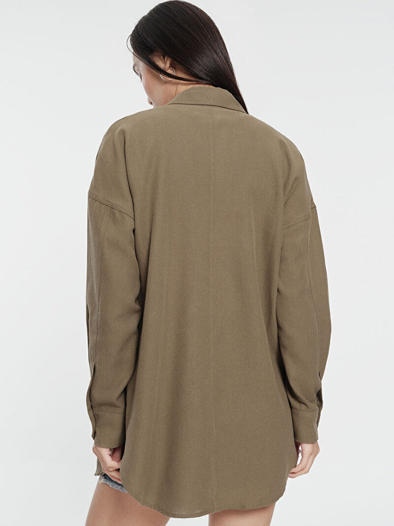 Loose Fit Kadın Gömlek U.kol