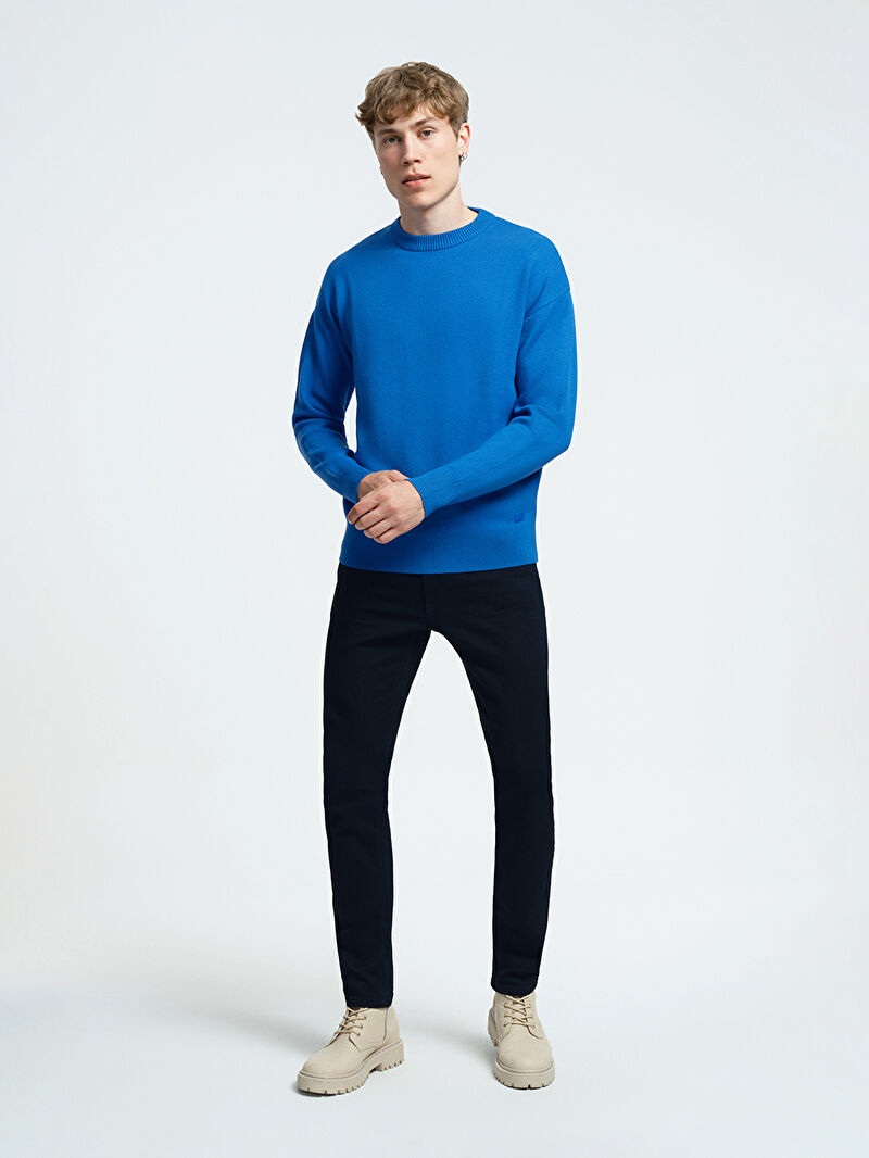 Oversize Fit Erkek Kazak