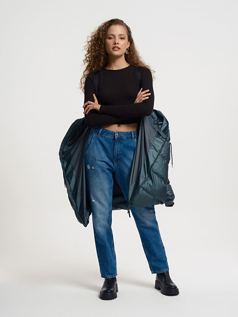 Loose Fit Kadın Mont