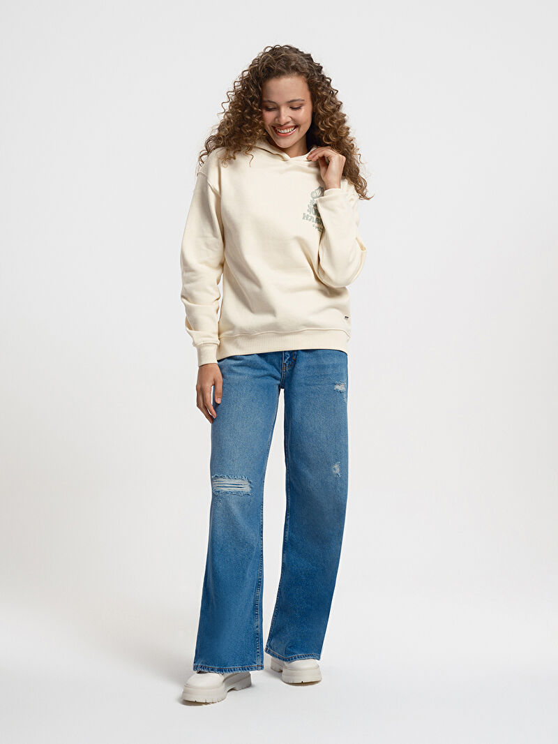 Oversize Kadın Sweatshirt