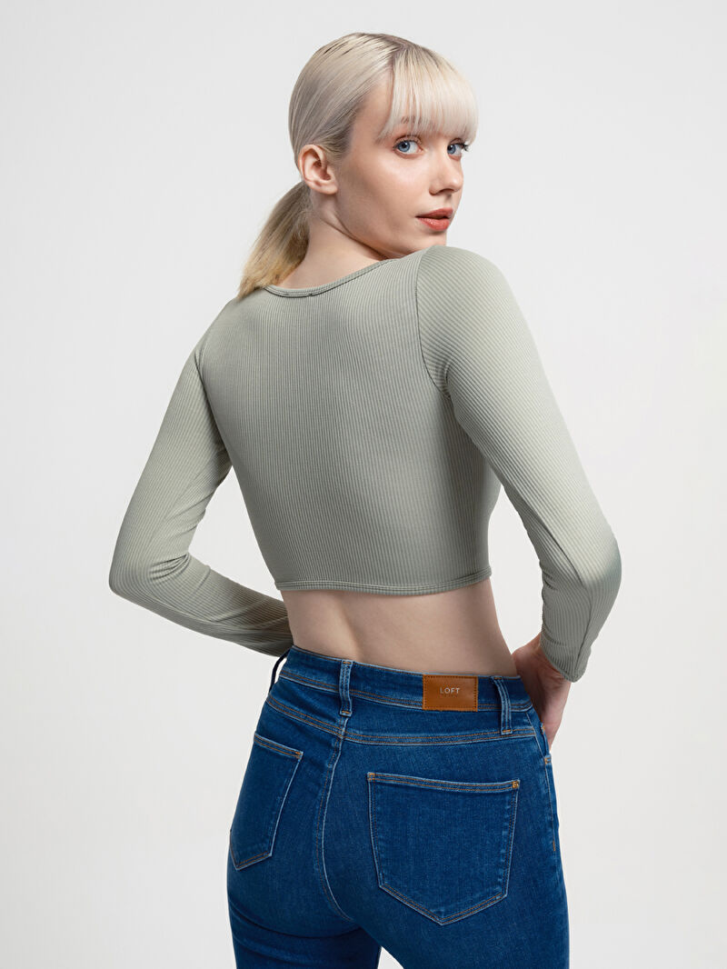 Crop Kadın Tshirt U.kol