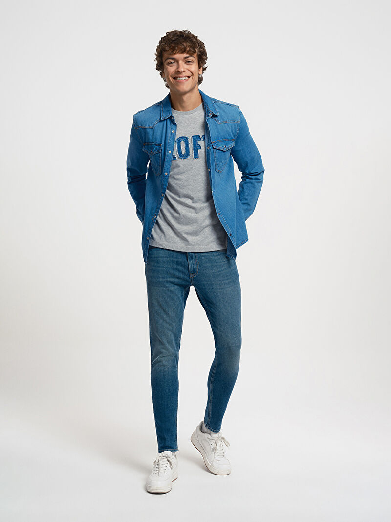 Slim Fit Erkek Gömlek U.kol