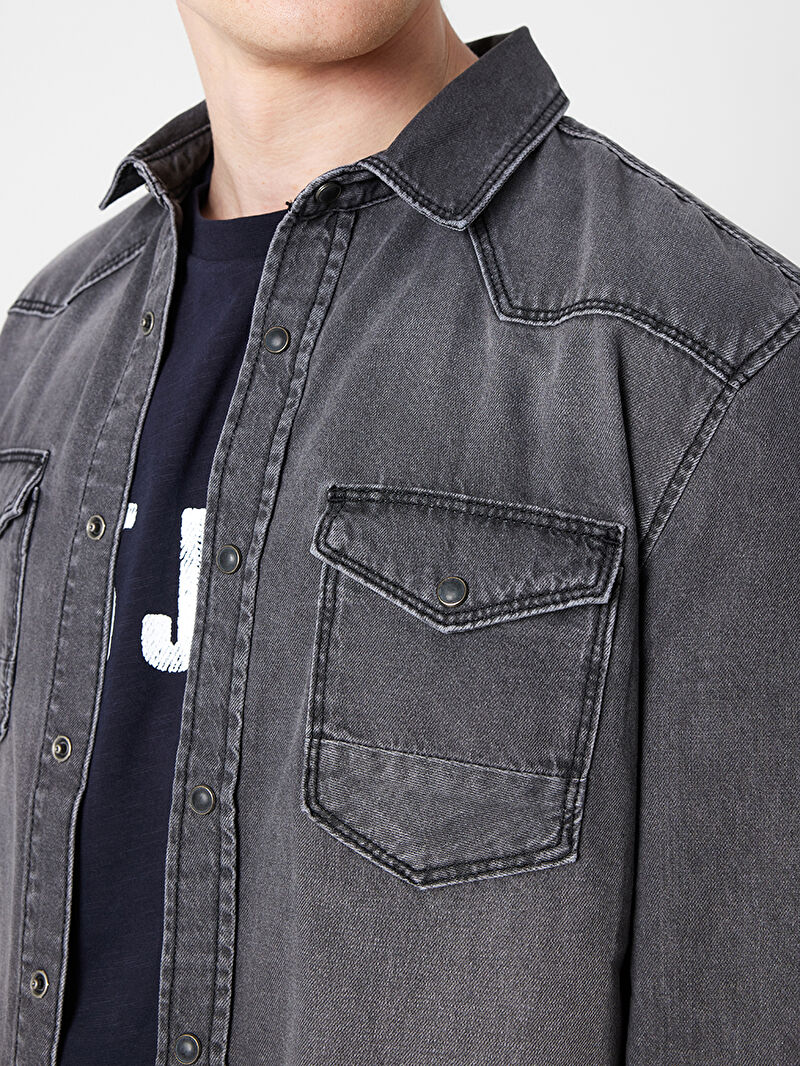 Slim Fit Erkek Gömlek U.kol