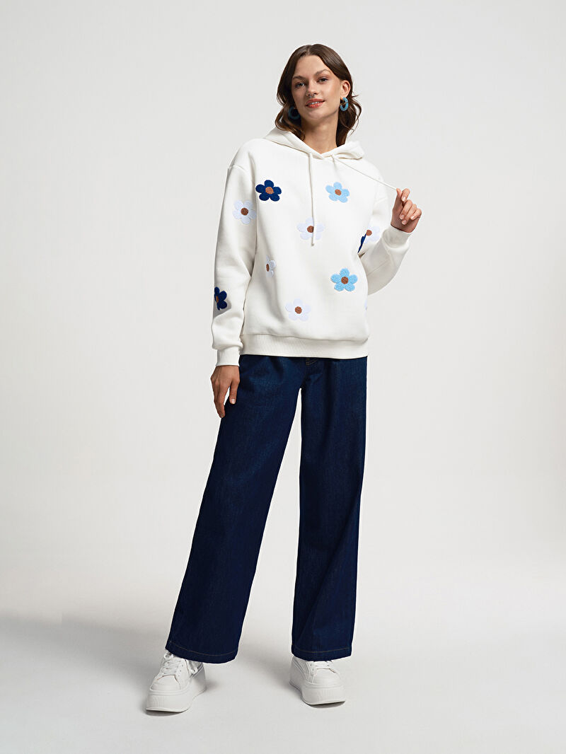 Loose Fit Kadın Sweatshirt