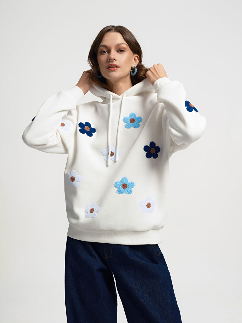 Loose Fit Kadın Sweatshirt