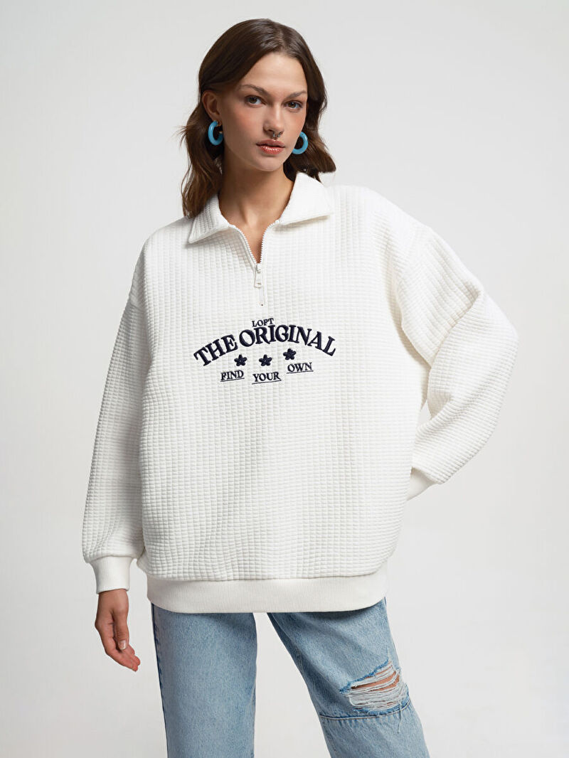 Loose Fit Kadın Sweatshirt