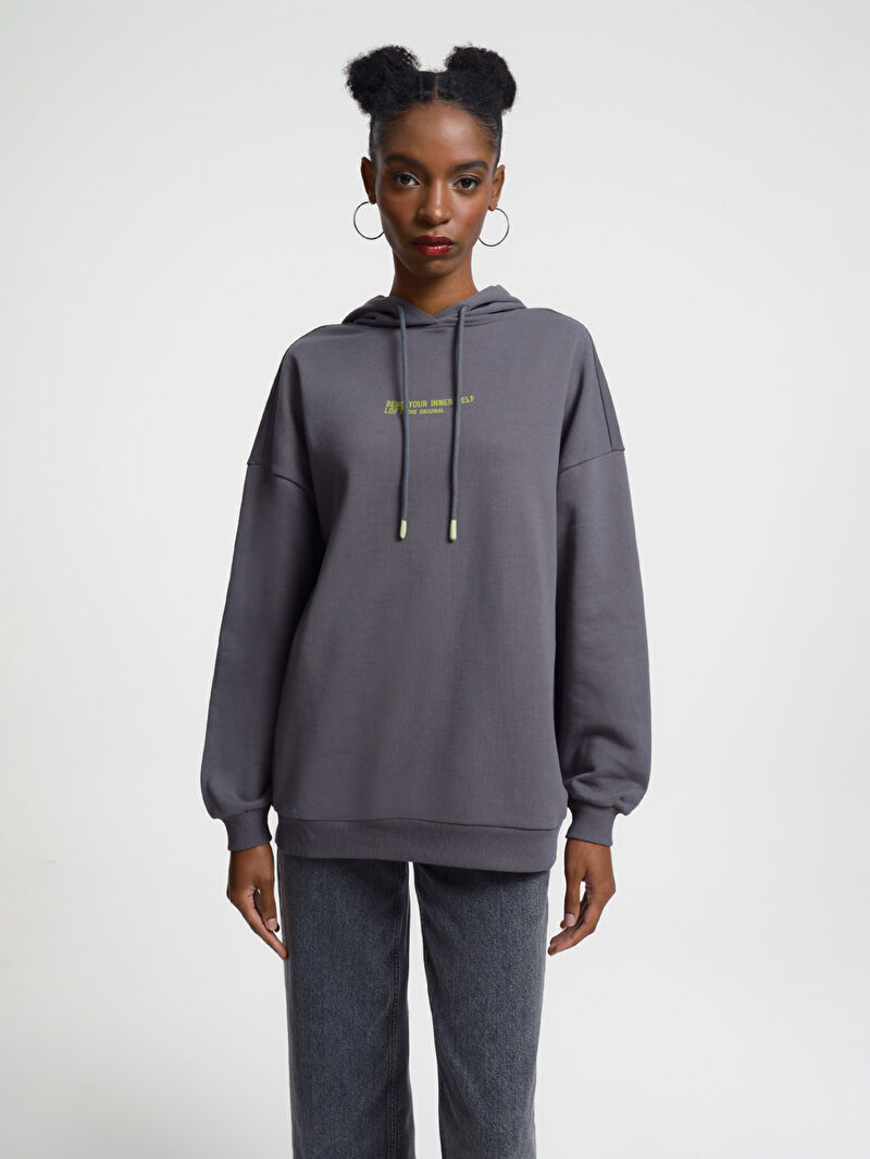 Loose Fit Kadın Sweatshirt