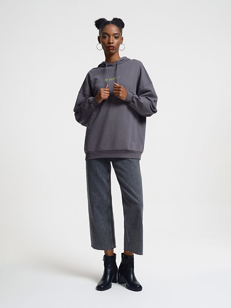 Loose Fit Kadın Sweatshirt