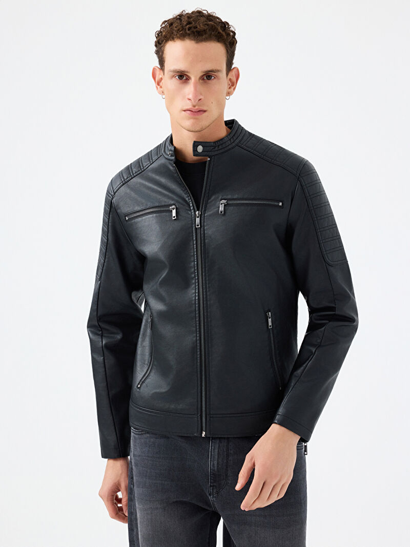 Regular Fit Erkek Mont Pu