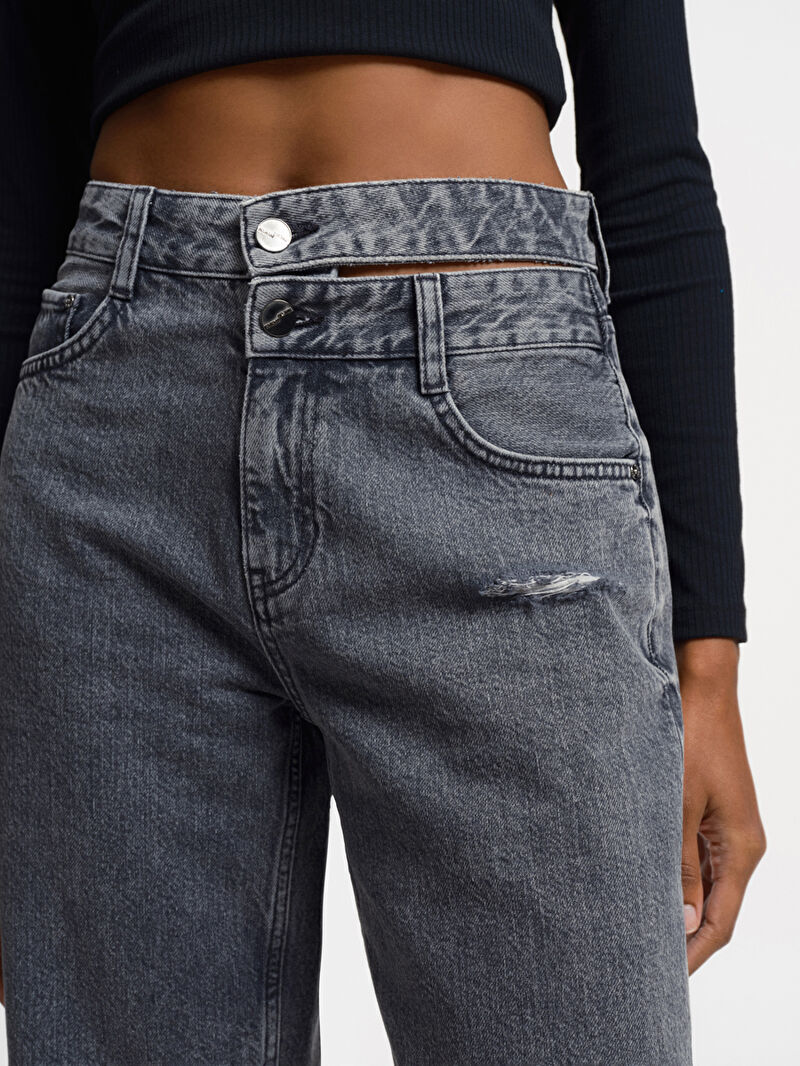 Crop Wide Leg Regular Fit Kadın Pantolon