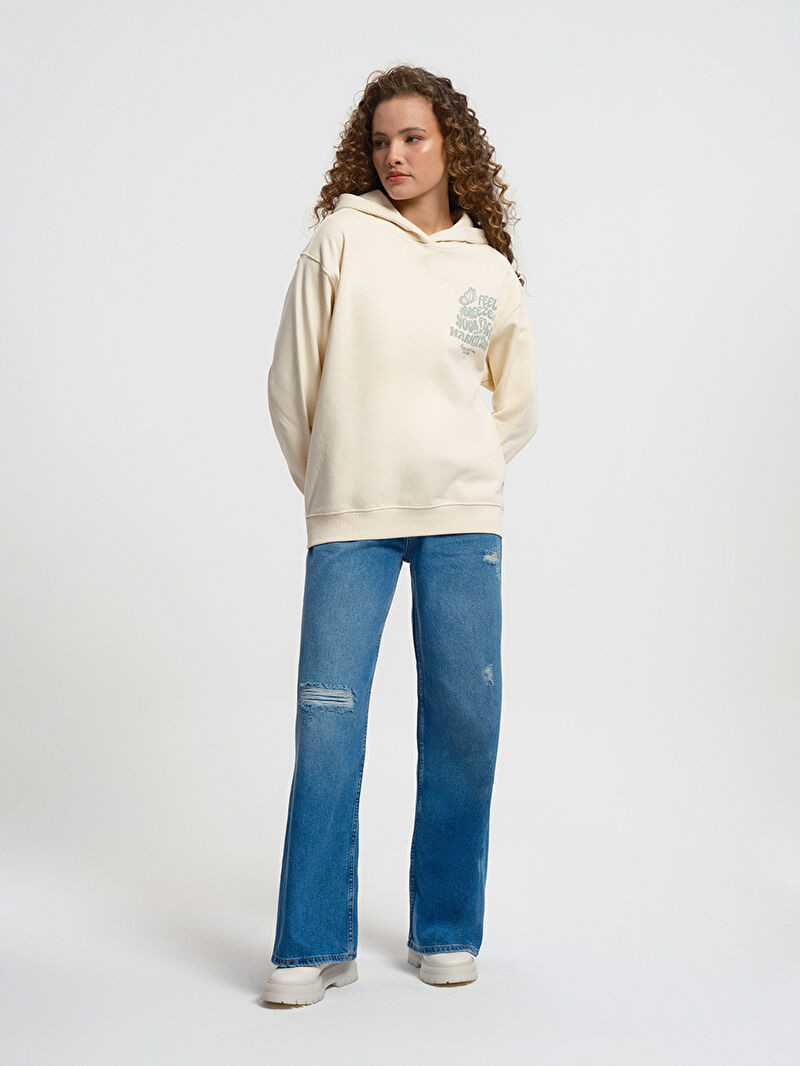 Long Wide Leg Regular Fit Kadın Pantolon