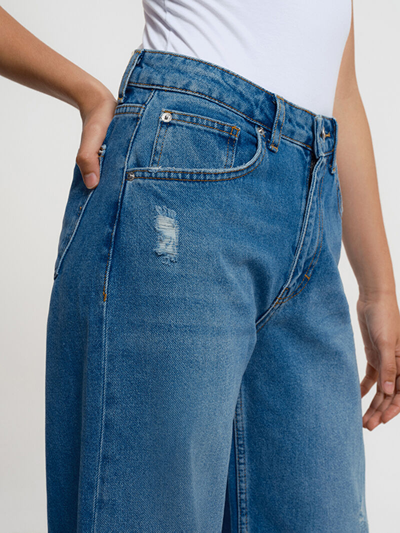 Long Wide Leg Regular Fit Kadın Pantolon