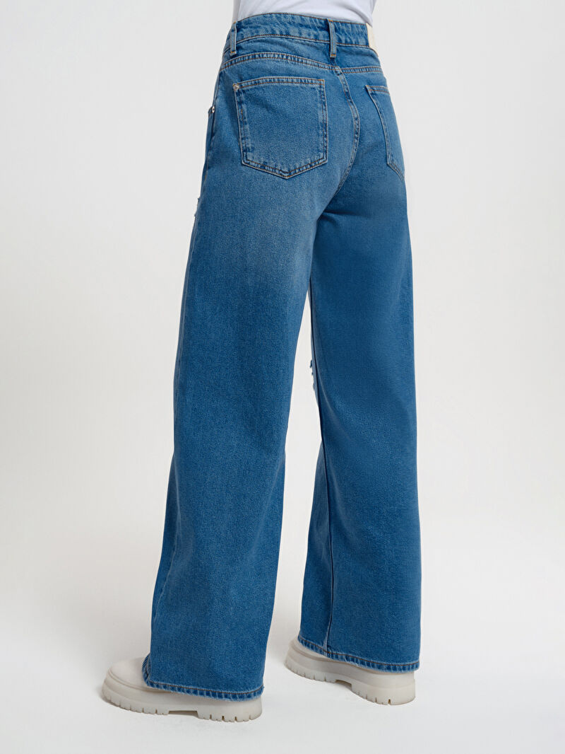 Long Wide Leg Regular Fit Kadın Pantolon