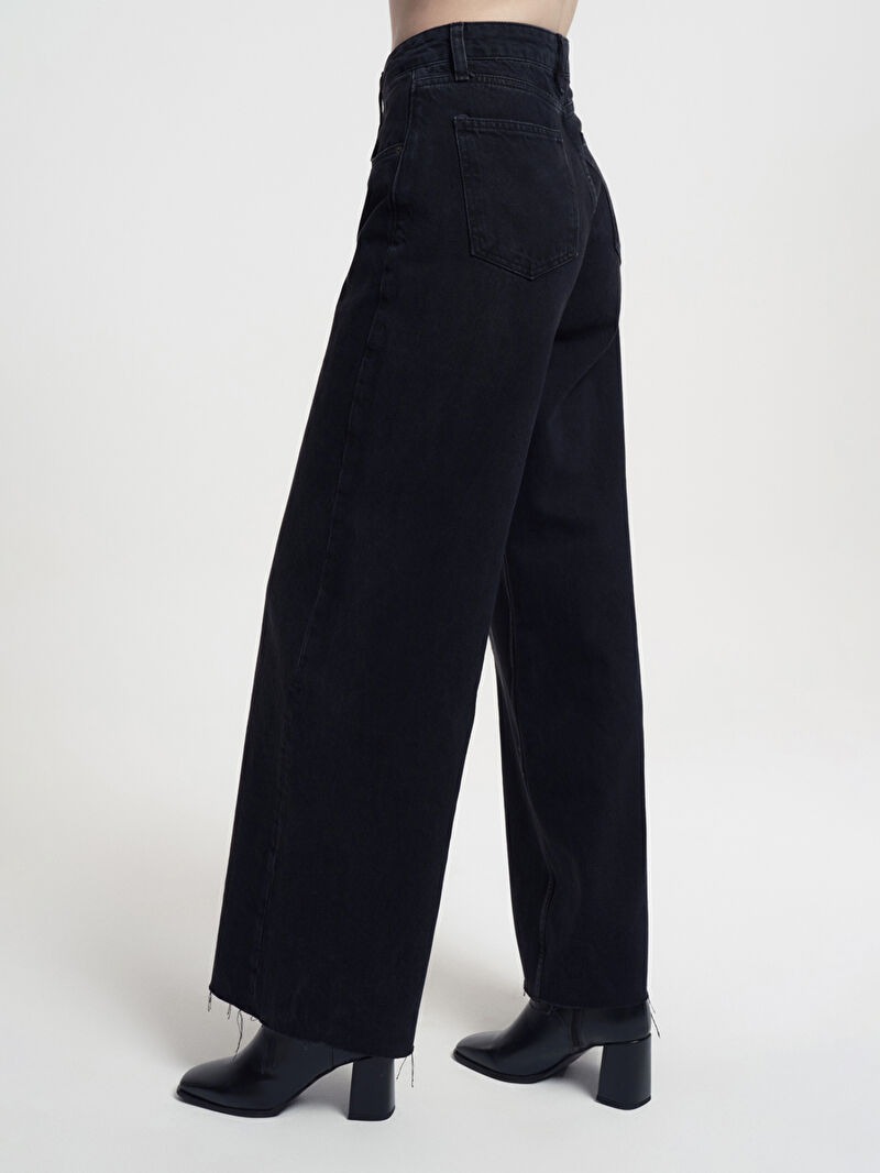 Long Wide Leg Regular Fit Kadın Pantolon