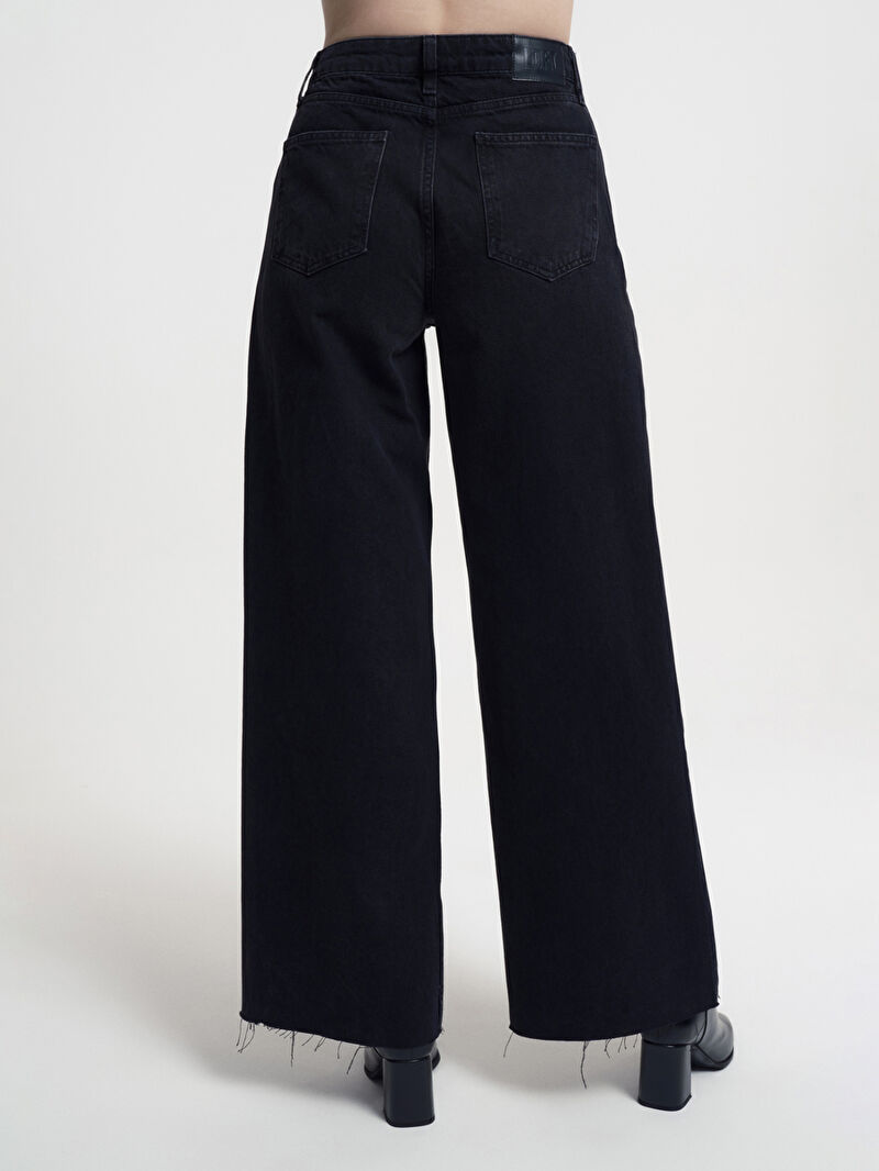 Long Wide Leg Regular Fit Kadın Pantolon