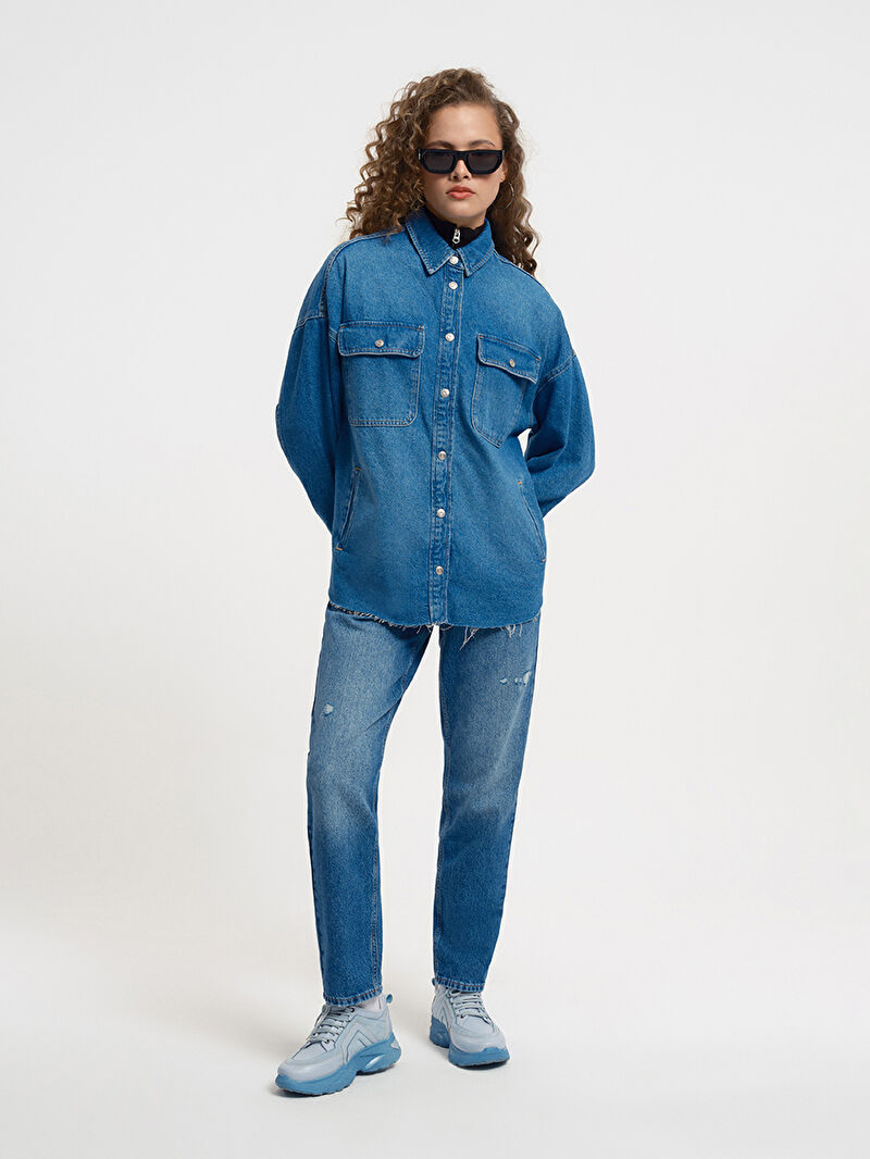 Comfort Fit Kadın Gömlek U.kol