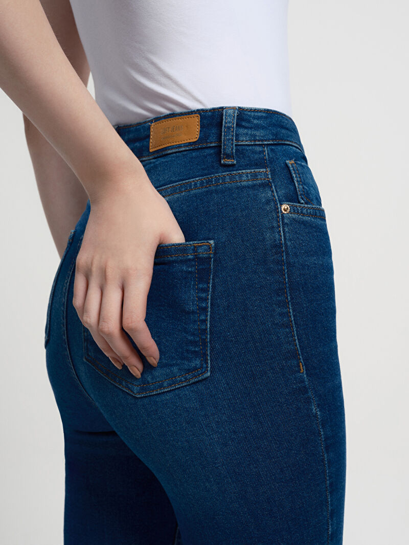 Crop Flare Slim Fit Kadın Pantolon