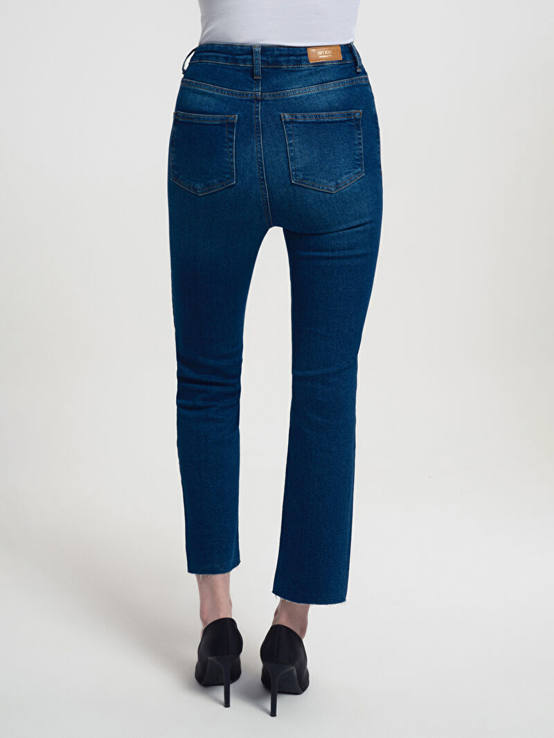 Crop Flare Slim Fit Kadın Pantolon