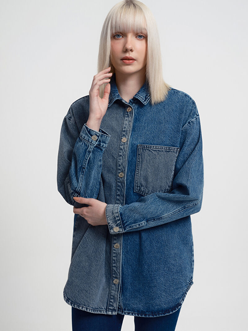 Regular Fit Kadın Gömlek U.kol