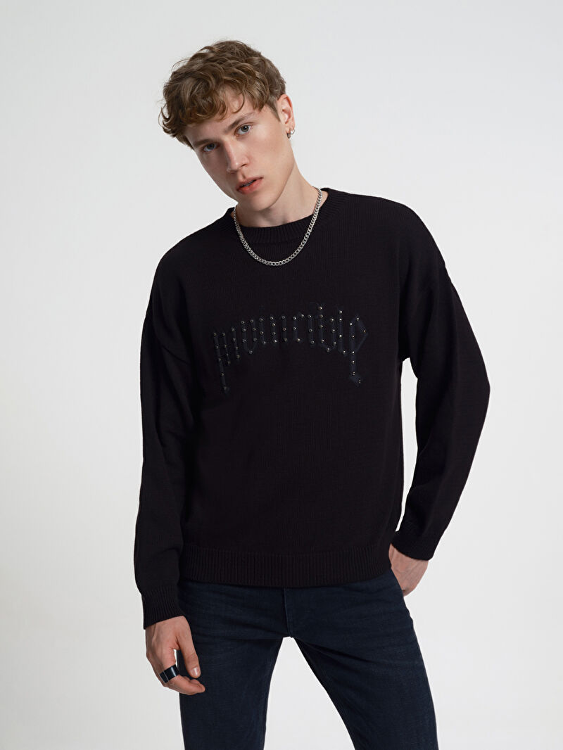 Oversize Fit Erkek Kazak