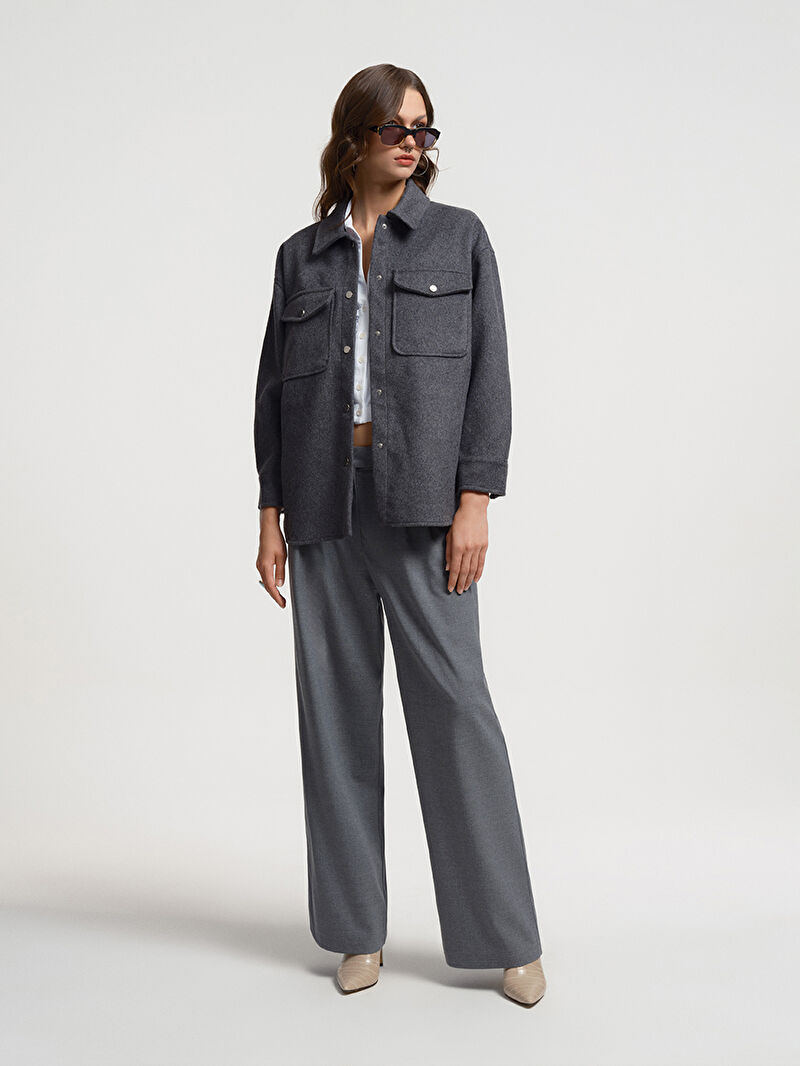 Loose Fit Kadın Gömlek U.kol