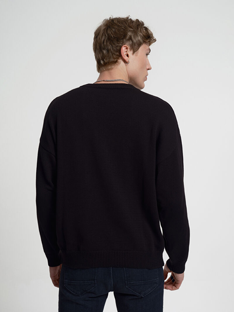 Oversize Fit Erkek Kazak