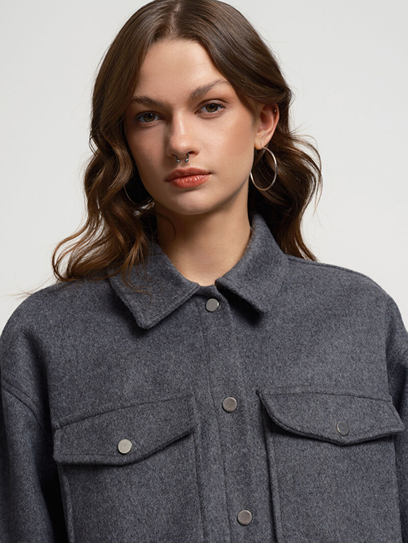 Loose Fit Kadın Gömlek U.kol