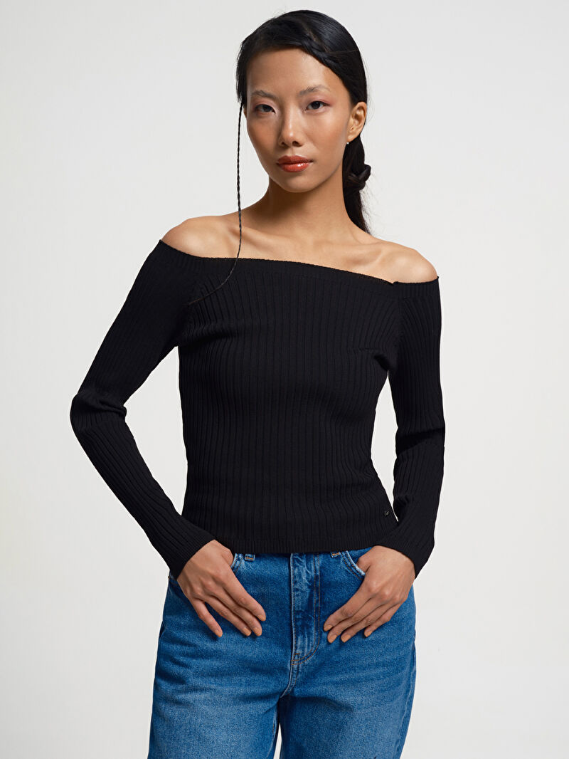 Crop Kadın Bluz U.kol