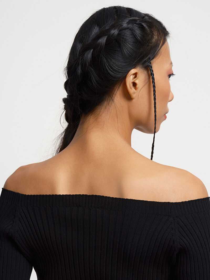 Crop Kadın Bluz U.kol