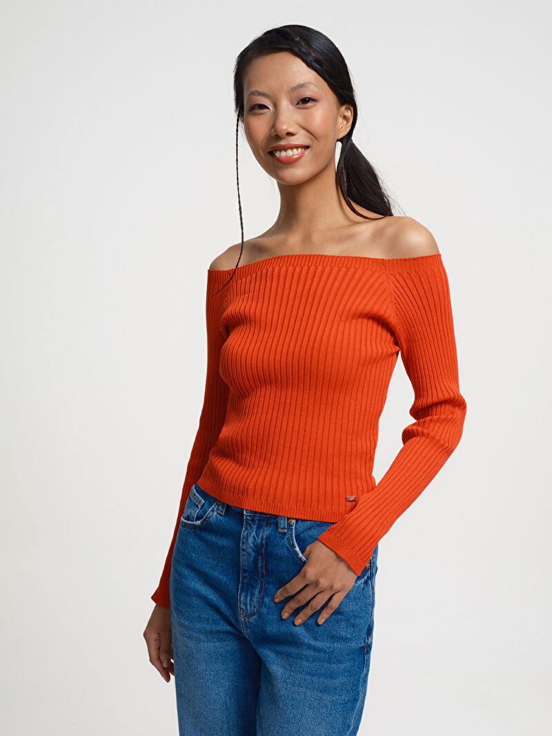 Crop Kadın Bluz U.kol