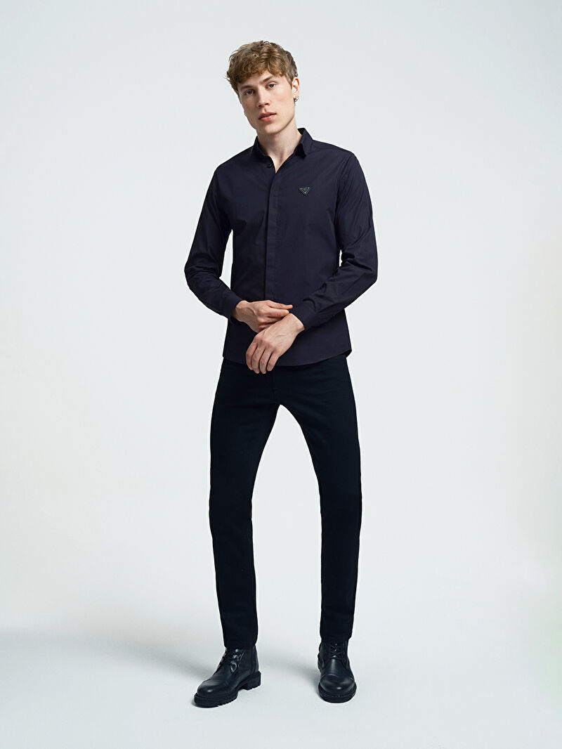 Slim Fit Erkek Gömlek U.kol