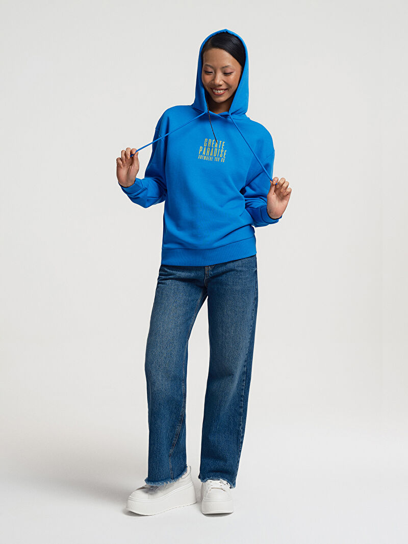 Oversize Fit Kadın Sweatshirt