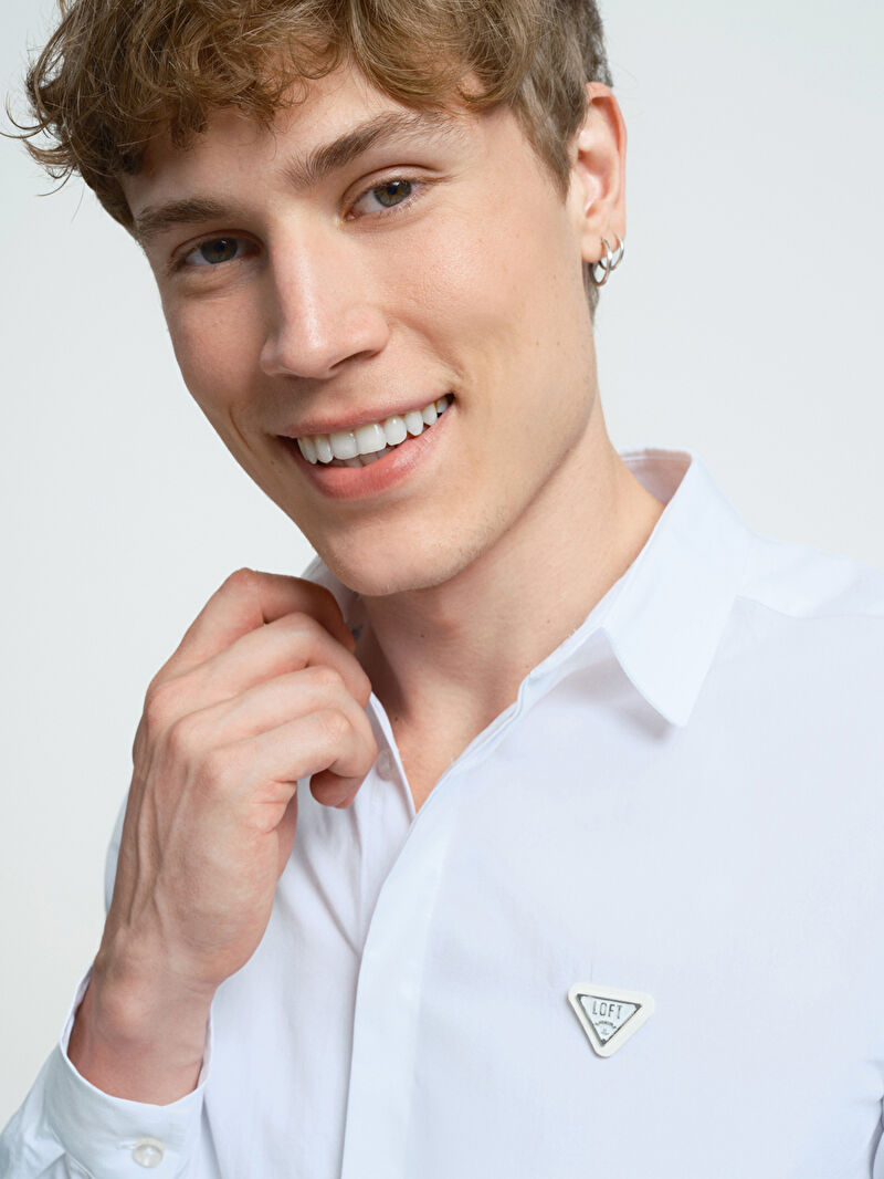 Slim Fit Erkek Gömlek U.kol