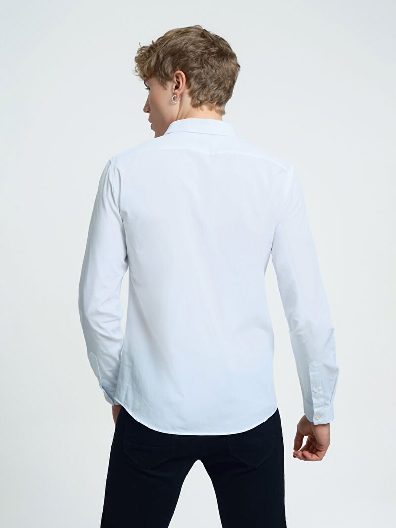 Slim Fit Erkek Gömlek U.kol