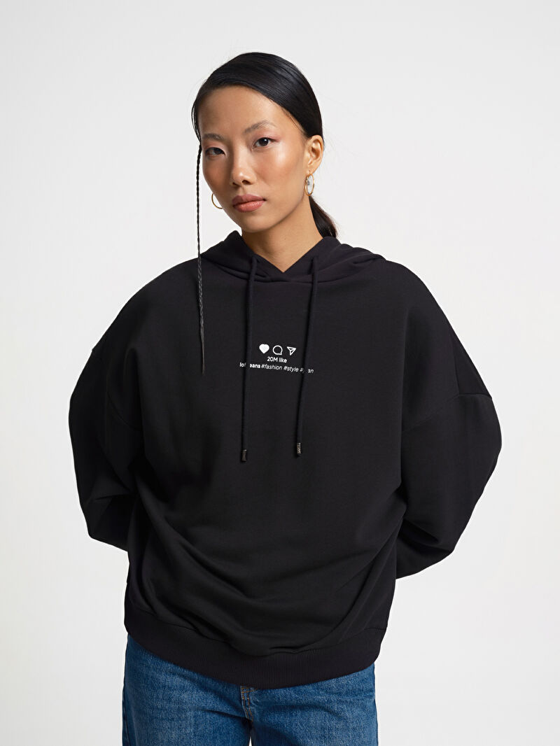 Loose Fit Kadın Sweatshirt