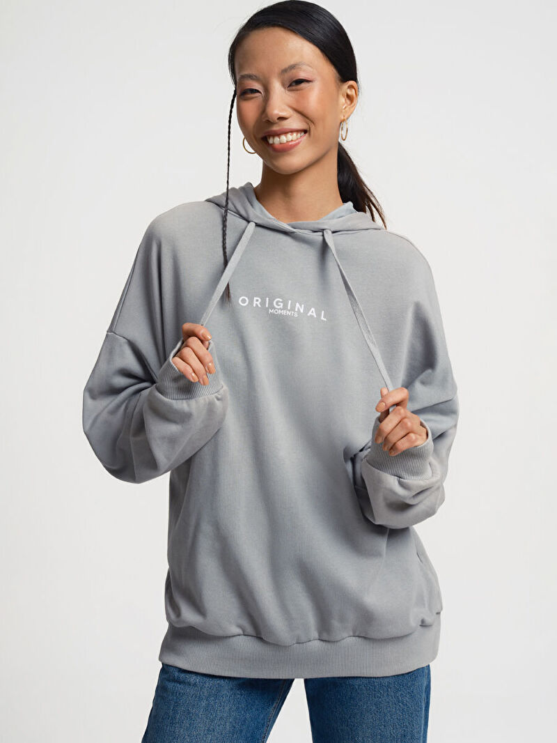Loose Fit Kadın Sweatshirt