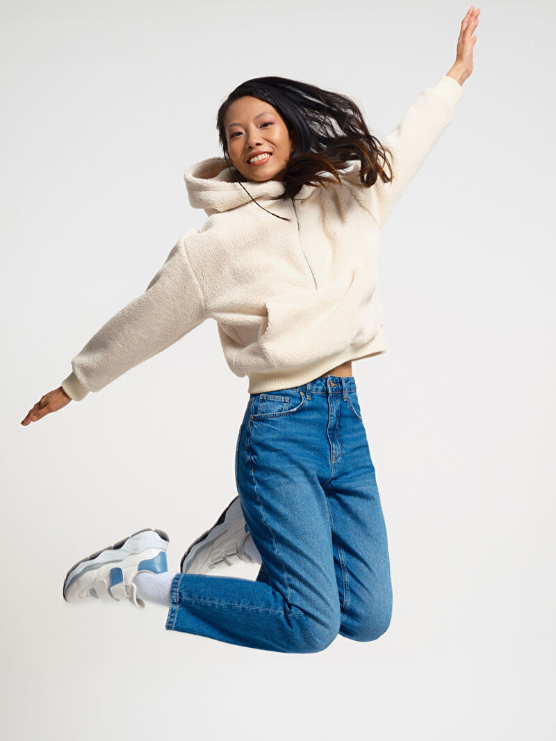 Loose Fit Kadın Sweatshirt