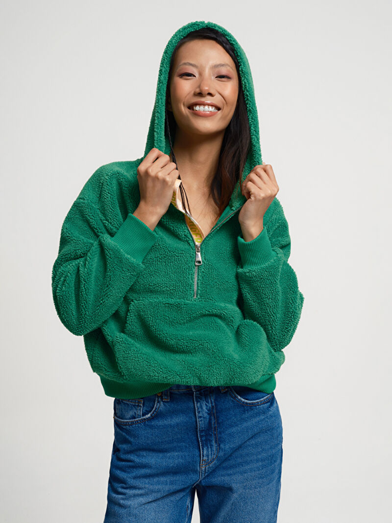 Loose Fit Kadın Sweatshirt