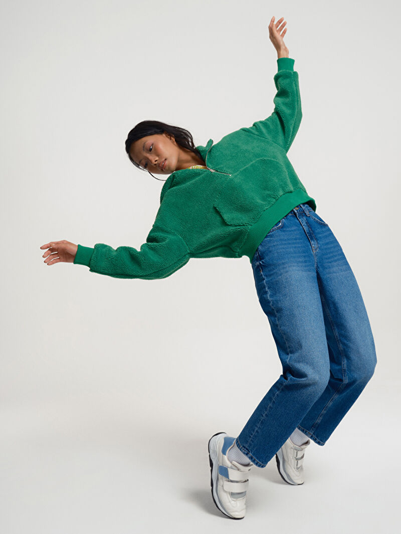 Loose Fit Kadın Sweatshirt